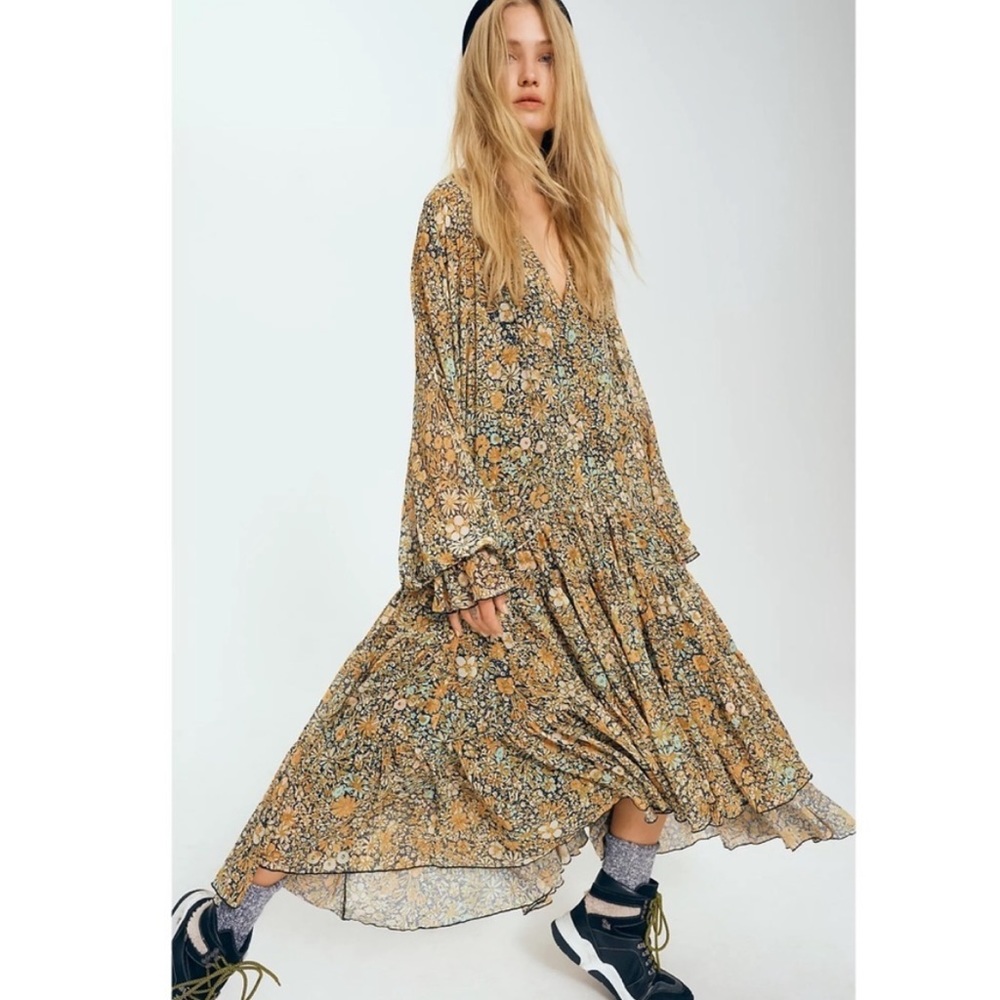 Free People Feeling Groovy Floral Maxi Dress